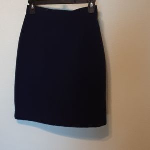 Navy midi skirt